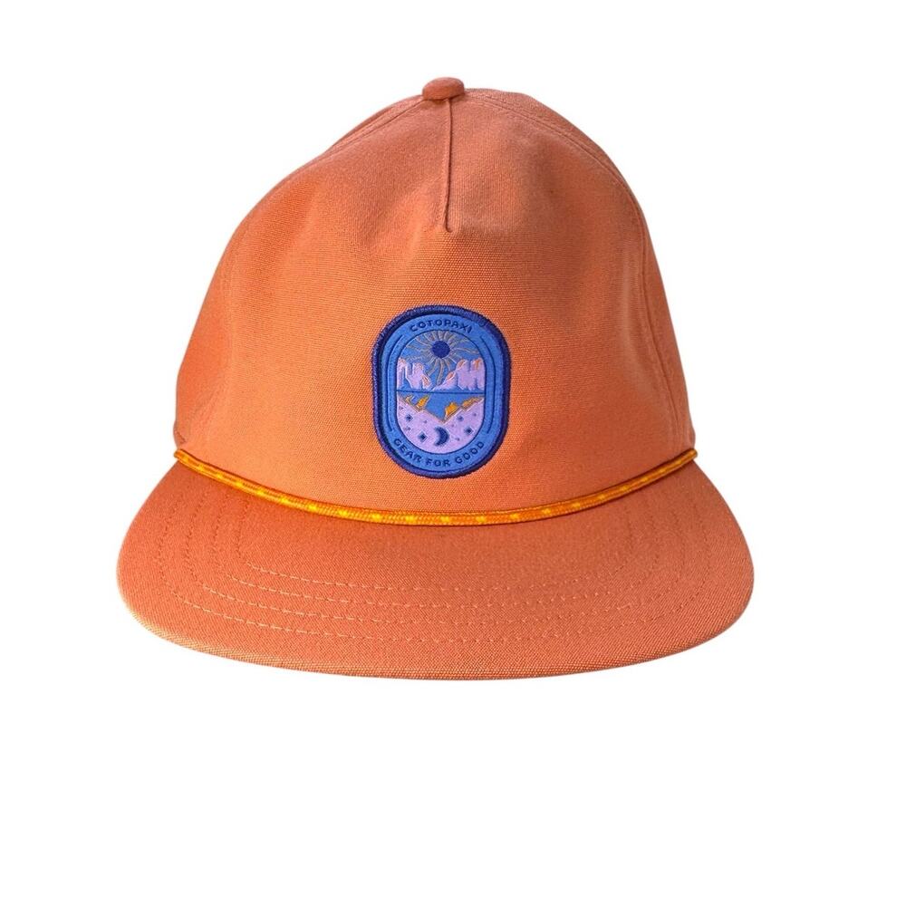 Cotopaxi Day & Night Heritage Rope Trucker Hat One Size O/S Orange Unisex
